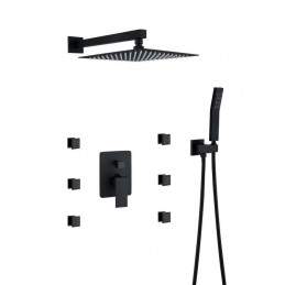 Black Shower System with 10...