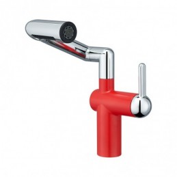 Basin Mixer Tap in Red with...