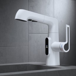 Basin Mixer Tap in White...